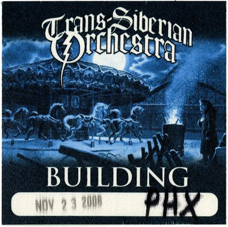 Trans Siberian Orchestra 2008 Concert Tour Backstage Pass