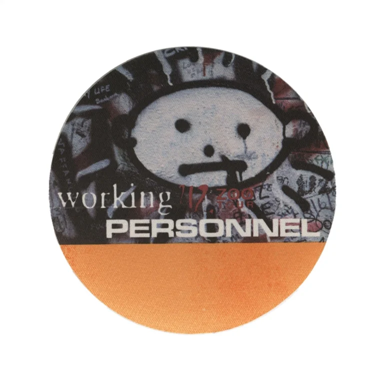 U2 1992 Zooropa Concert Tour Working Backstage Pass