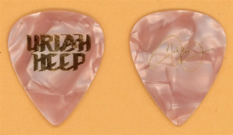 Uriah Heep Mick Box Vintage Guitar Pick - 1991 Different World Tour