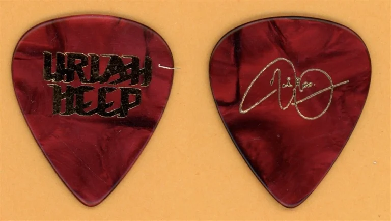 Uriah Heep Mick Box Vintage Guitar Pick - 1991 Different World Tour