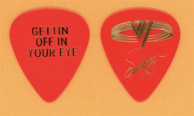 Van Halen Sammy Hagar Vintage Guitar Pick - 1993 Right Here Right Now Tour