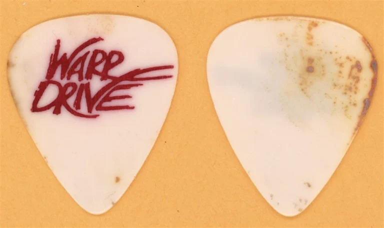 Warp Drive Stevie Ray Draeger Vintage Guitar Pick - 1989 Gimmie Gimmie Tour