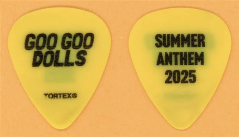 Goo Goo Dolls Johnny Rzeznik Guitar Pick - 2025 Summer Anthem Tour