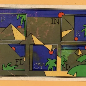 Pink Floyd Vintage OOP Promo Sticker - 1973 Dark Side of The Moon Tour