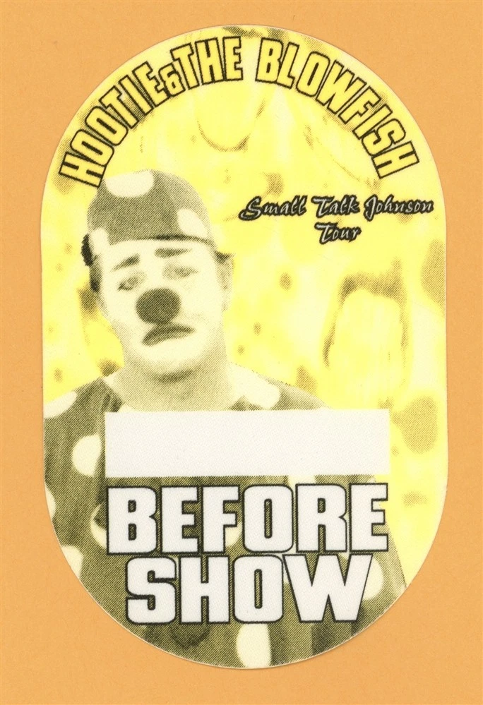 Hootie & The Blowfish 1996 Fairweather Johnson Concert Tour Backstage Pass