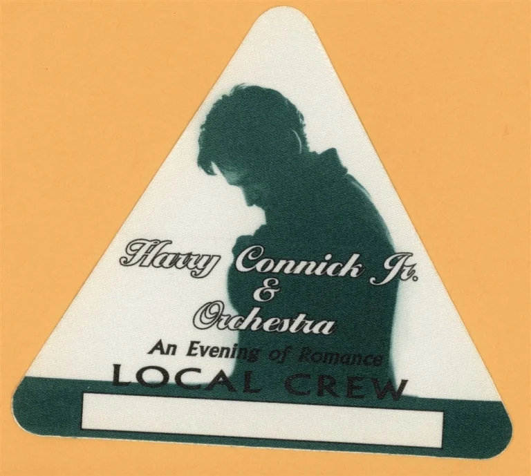 Harry Connick Jr. 1997 To See You Concert Tour CREW Backstage Pass