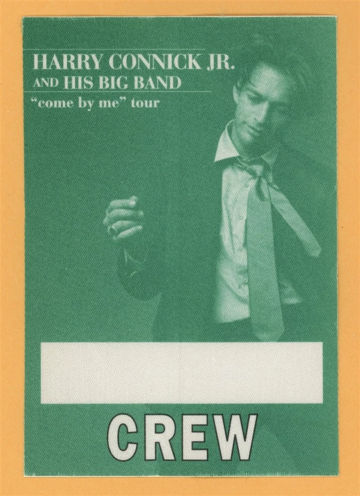 Harry Connick Jr. 1999 Come By Me Concert Tour CREW Backstage Pass