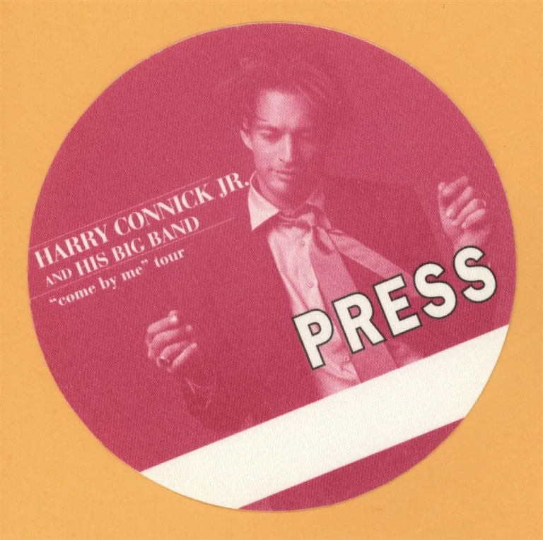 Harry Connick Jr. 1999 Come By Me Concert Tour PRESS Backstage Pass