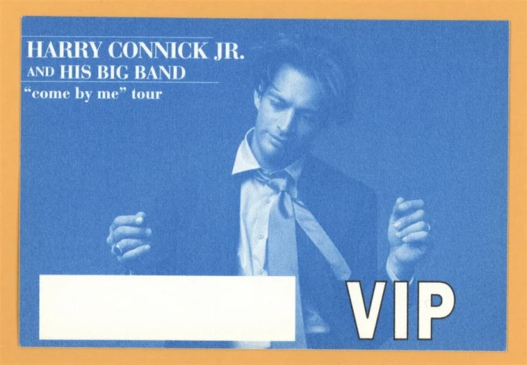 Harry Connick Jr. 1999 Come By Me Concert Tour VIP Backstage Pass