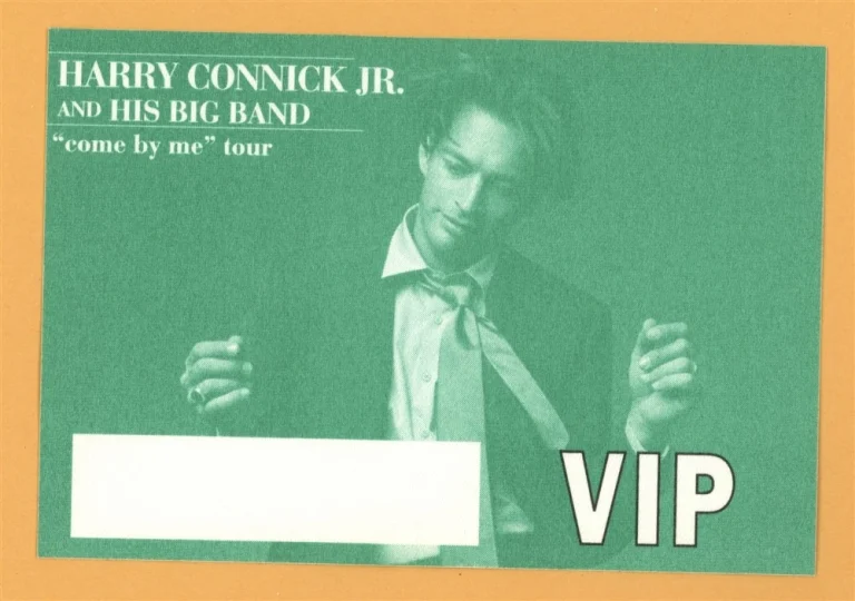 Harry Connick Jr. 1999 Come By Me Concert Tour VIP Backstage Pass