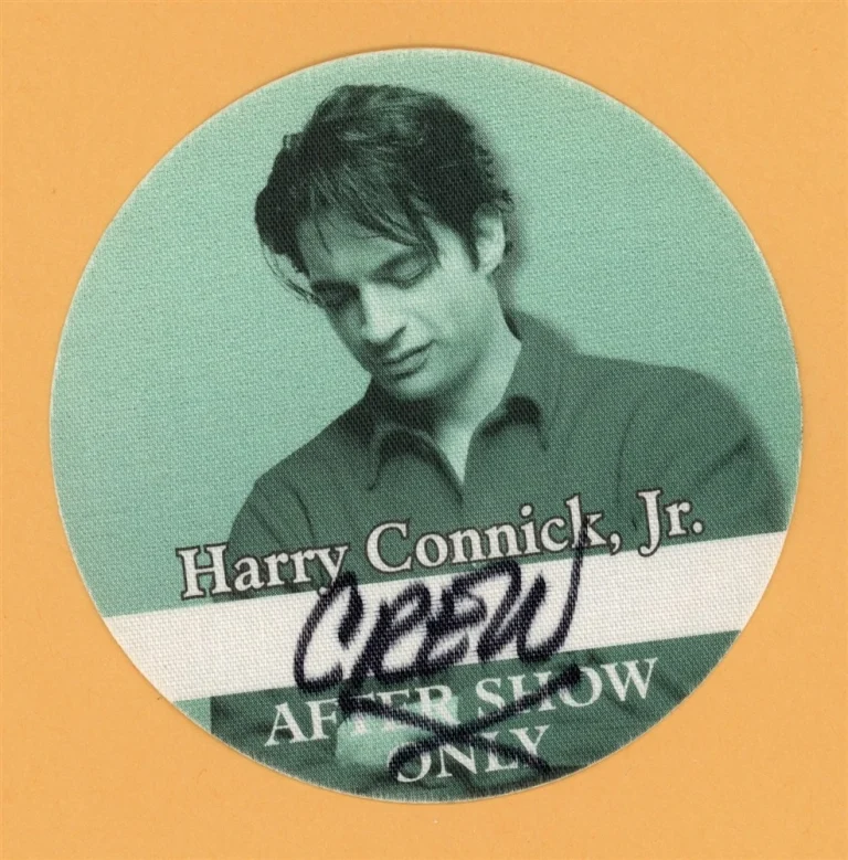 Harry Connick Jr. 2001 Songs I Heard Concert Tour CREW Backstage Pass