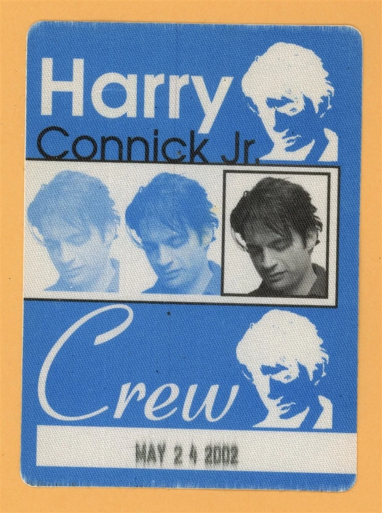 Harry Connick Jr. 2002 Songs I Heard Concert Tour CREW Backstage Pass