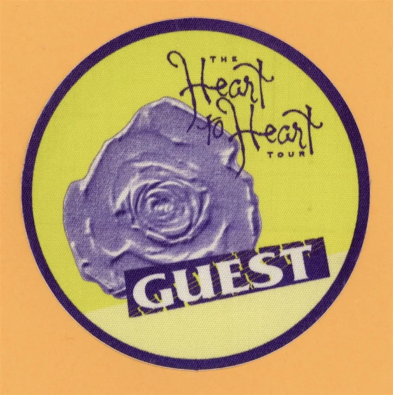 Heart 1993 Heart To Heart Concert Tour GUEST Backstage Pass