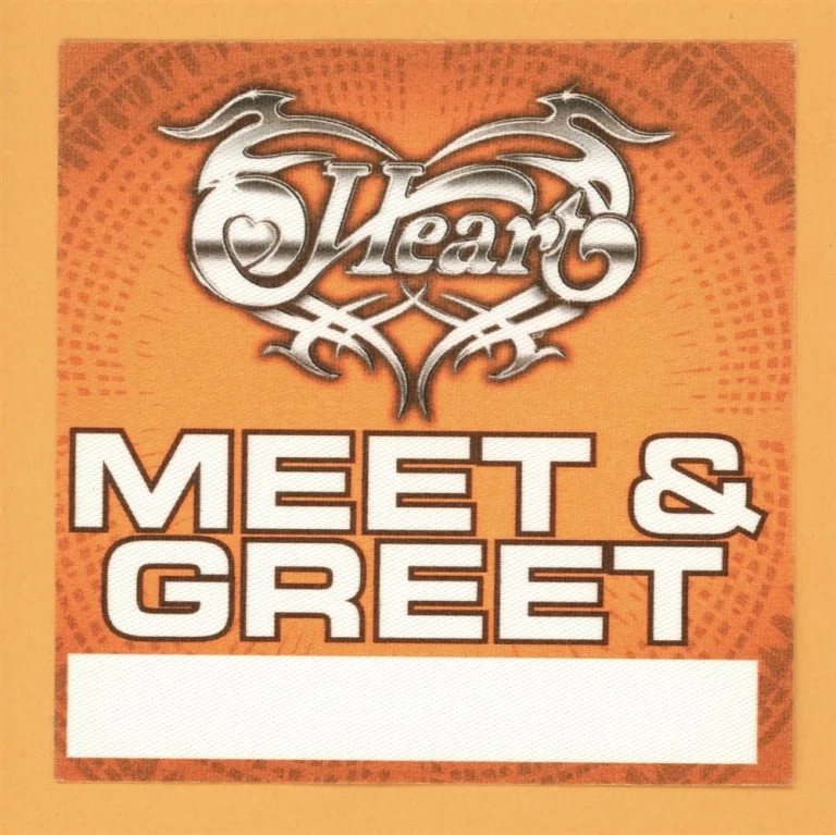 Heart 2008 w/ Journey & Cheap Trick Concert Tour MEET & GREET Backstage Pass