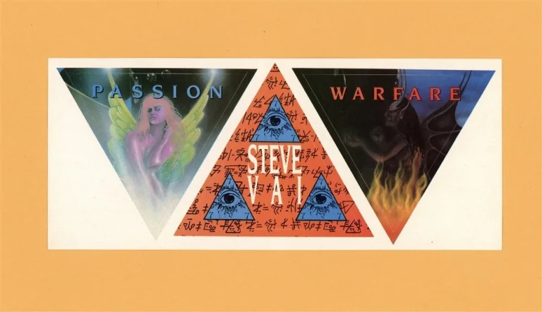 Steve Vai 1990 Passion and Warefare Vintage OOP Sticker