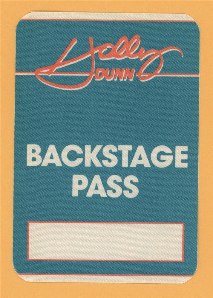 Holly Dunn 1989 Concert Tour Backstage Pass