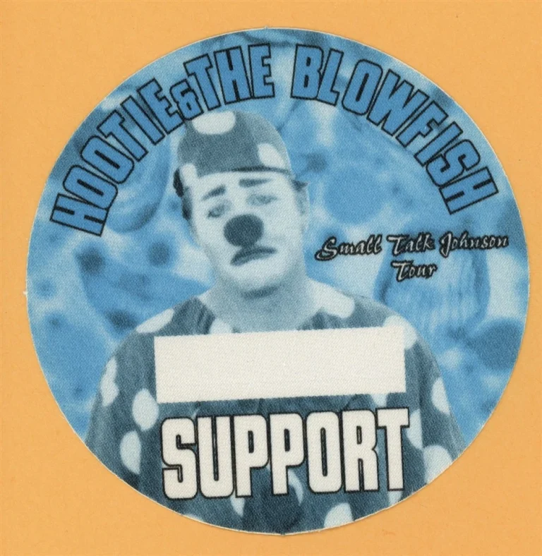 Hootie & The Blowfish 1996 Fairweather Johnson Concert Tour Backstage Pass