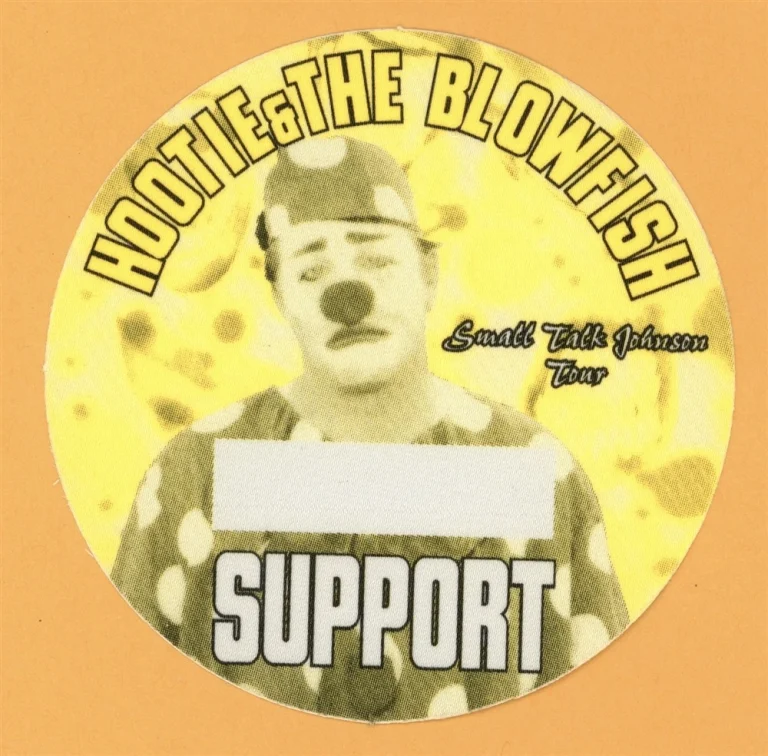 Hootie & The Blowfish 1996 Fairweather Johnson Concert Tour Backstage Pass