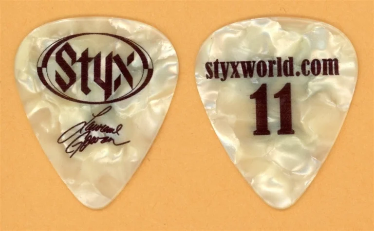 Styx Lawrence Gowan Vintage Guitar Pick - 2011 Styxworld Tour