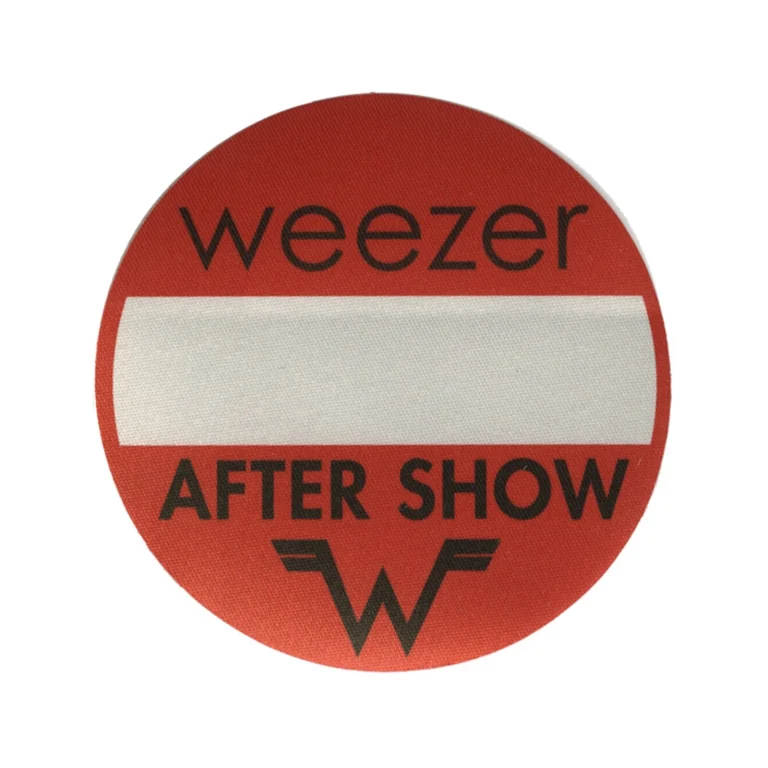 Weezer 2001 Green Album Concert Tour Aftershow Backstage Pass