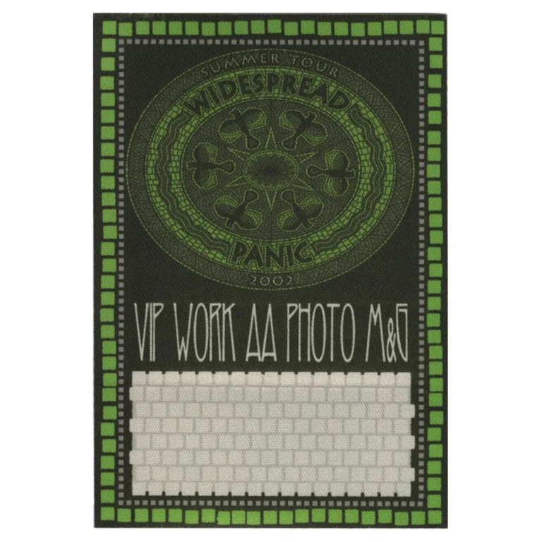 Widespread Panic 2002 Don't Tell the Band Concert Tour All Access Backstage Pass