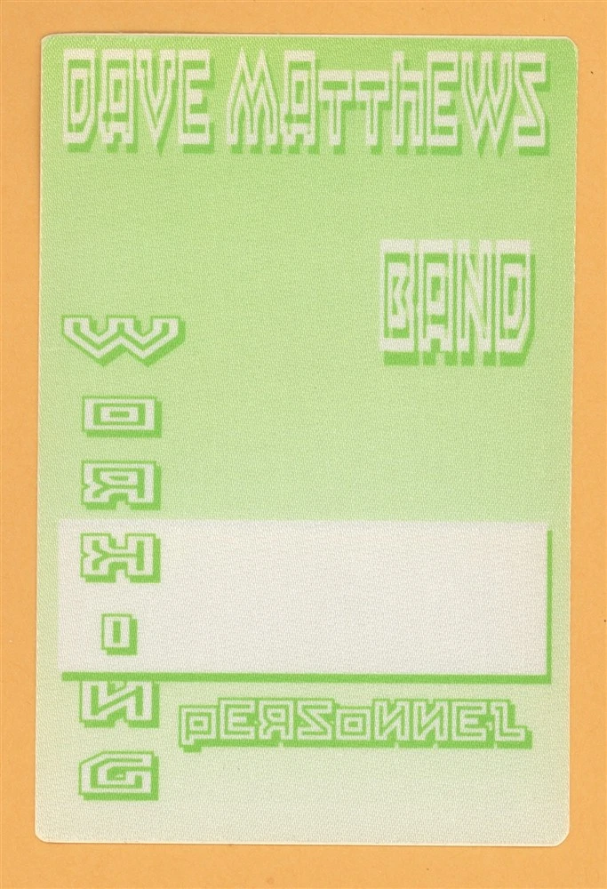 Dave Matthews Band 2000 Concert Tour WORKING Backstage Pass