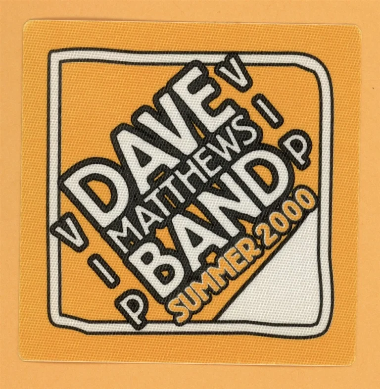 Dave Matthews Band 2000 Summer Concert Tour VIP Backstage Pass