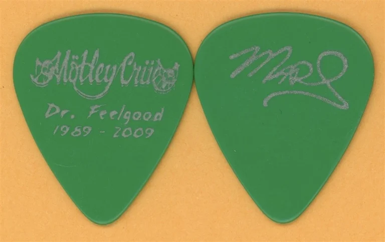 Motley Crue Mick Mars Vintage Guitar Pick - 2009 Dr. Feelgood 20th Tour