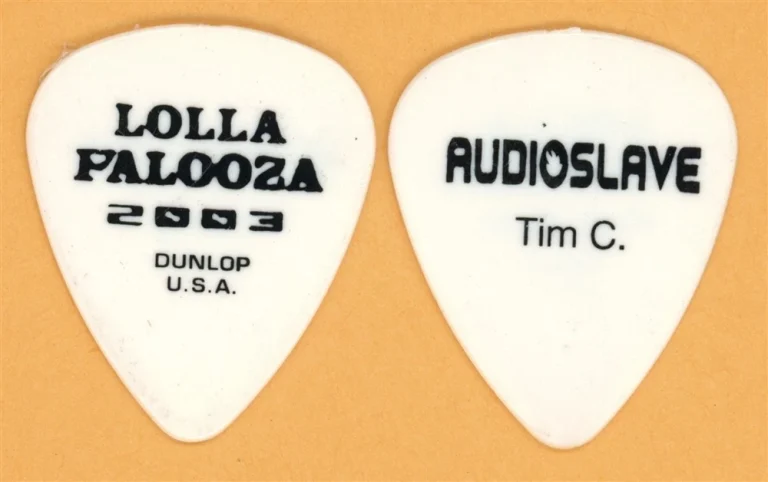 Audioslave Tim Commerford Rage Vintage Guitar Pick - 2003 Tour