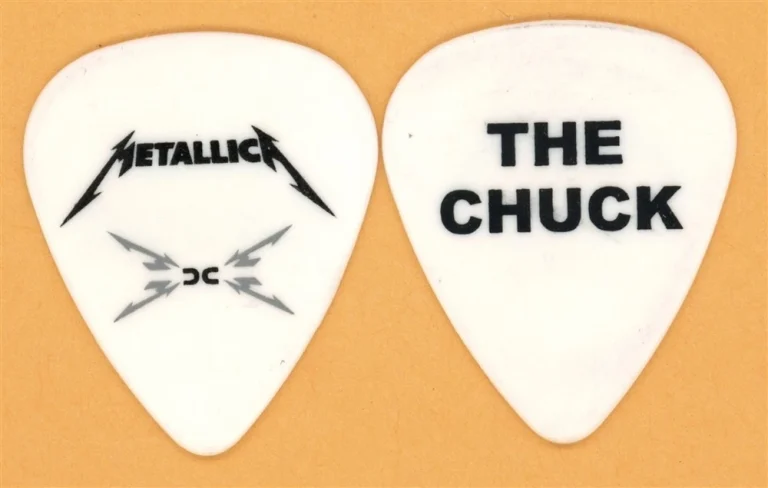 Metallica Edmonton The Chuck Vintage Guitar Pick - 2008 Death Magnetic Tour
