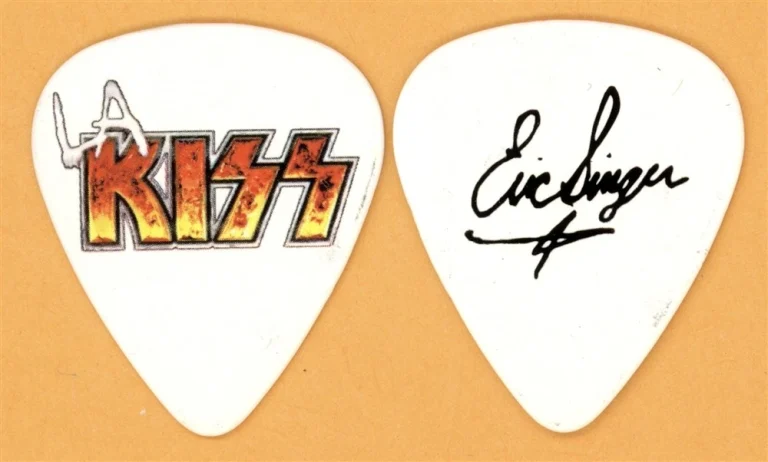 KISS Eric Singer LA Arena Football Vintage Guitar Pick - Oct 29, 2014 Tour