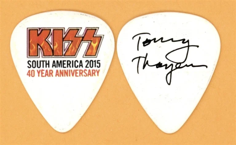 KISS Tommy Thayer Vintage Guitar Pick - 2015 South America 40th Anniversary Tour
