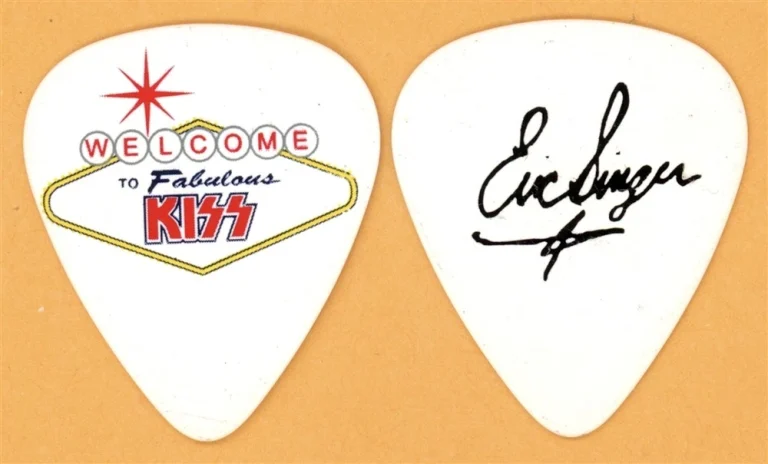 KISS Eric Singer Vintage Guitar Pick - 2014 Vegas Residency Tour