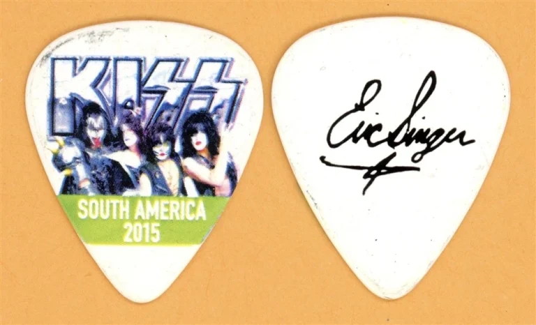 KISS Eric Singer Vintage Guitar Pick - 2015 40th Anniversary South America Tour