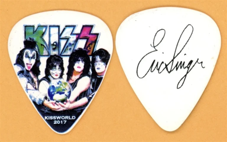 KISS Eric Singer Italian Flag Vintage Guitar Pick - 2017 KISSWORLD Tour