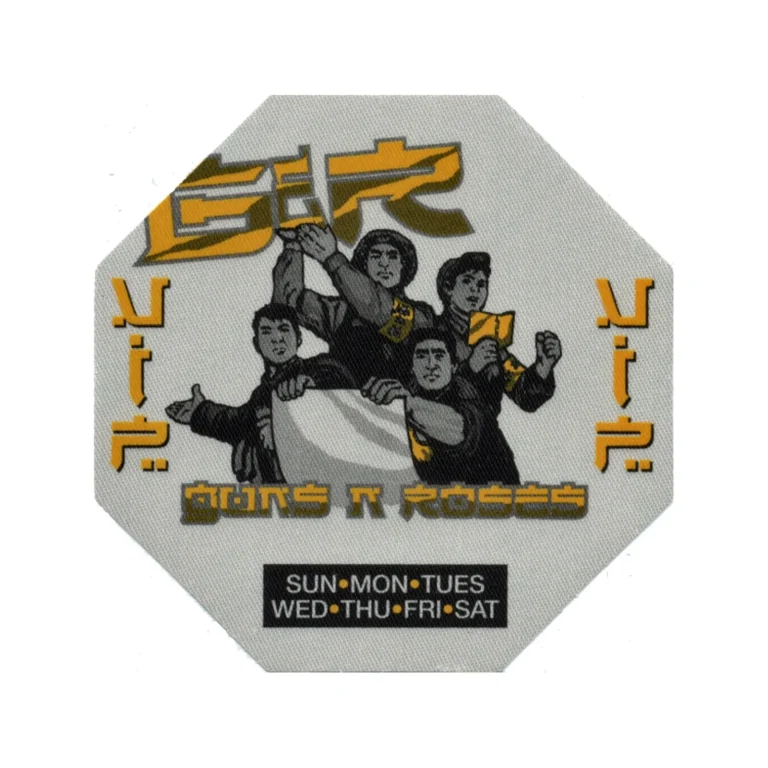 Guns N Roses 2002 Chinese Democracy Concert Tour VIP Backstage Pass