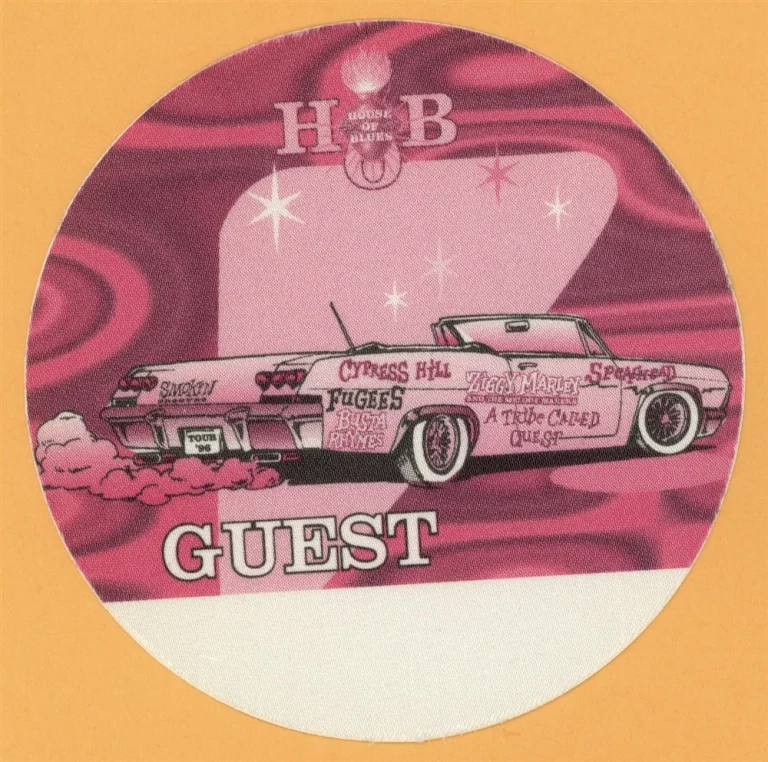 Cypress Hill 1996 Fugees Smokin Grooves Concert Tour GUEST Backstage Pass