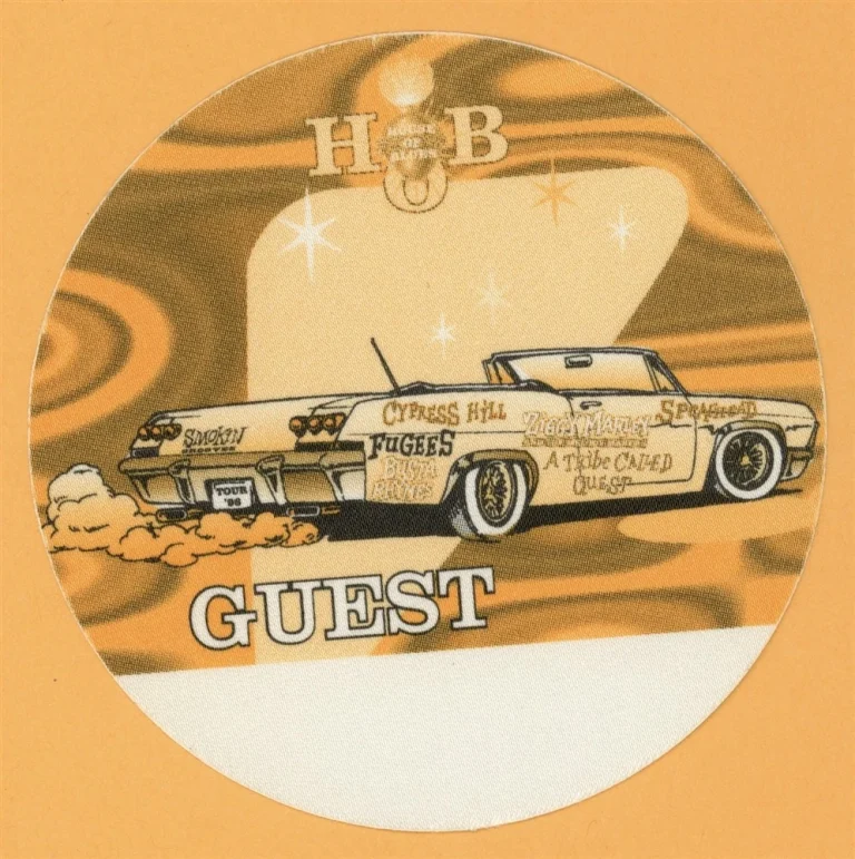 Cypress Hill 1996 Fugees Smokin Grooves Concert Tour GUEST Backstage Pass
