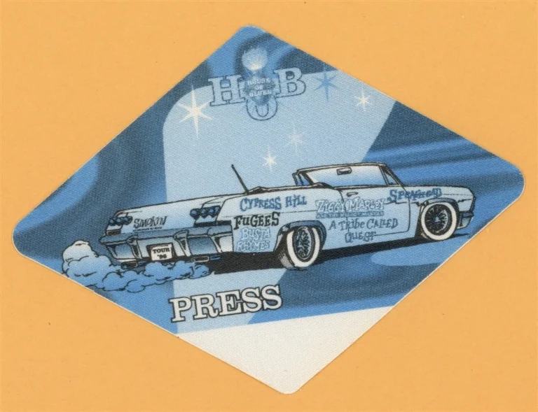 Cypress Hill 1996 Fugees Smokin Grooves Concert Tour PRESS Backstage Pass