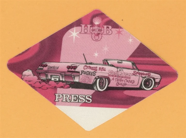 Cypress Hill 1996 Fugees Smokin Grooves Concert Tour PRESS Backstage Pass