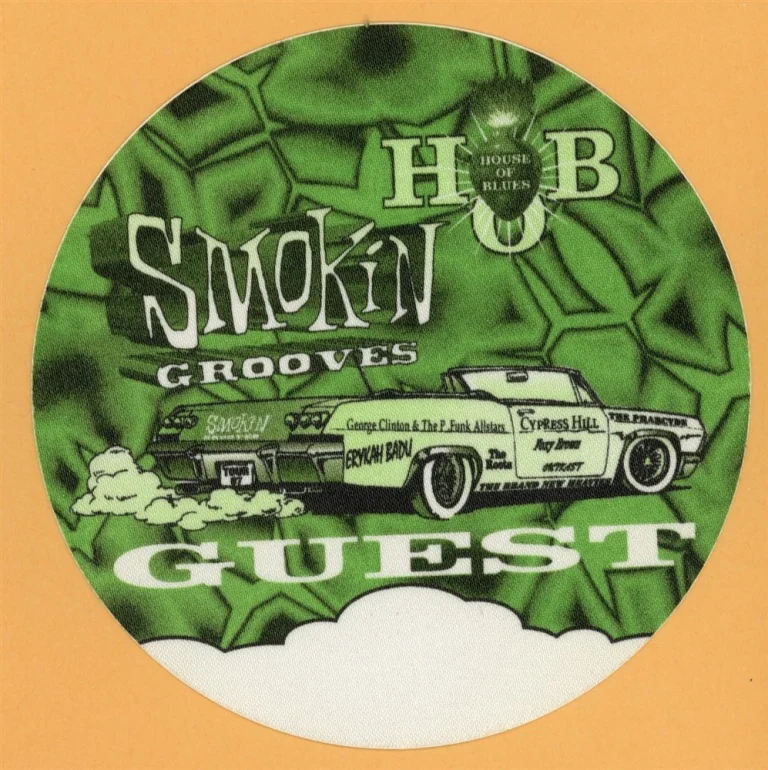 Cypress Hill 1997 w/ Outkast Smokin Grooves Concert Tour GUEST Backstage Pass