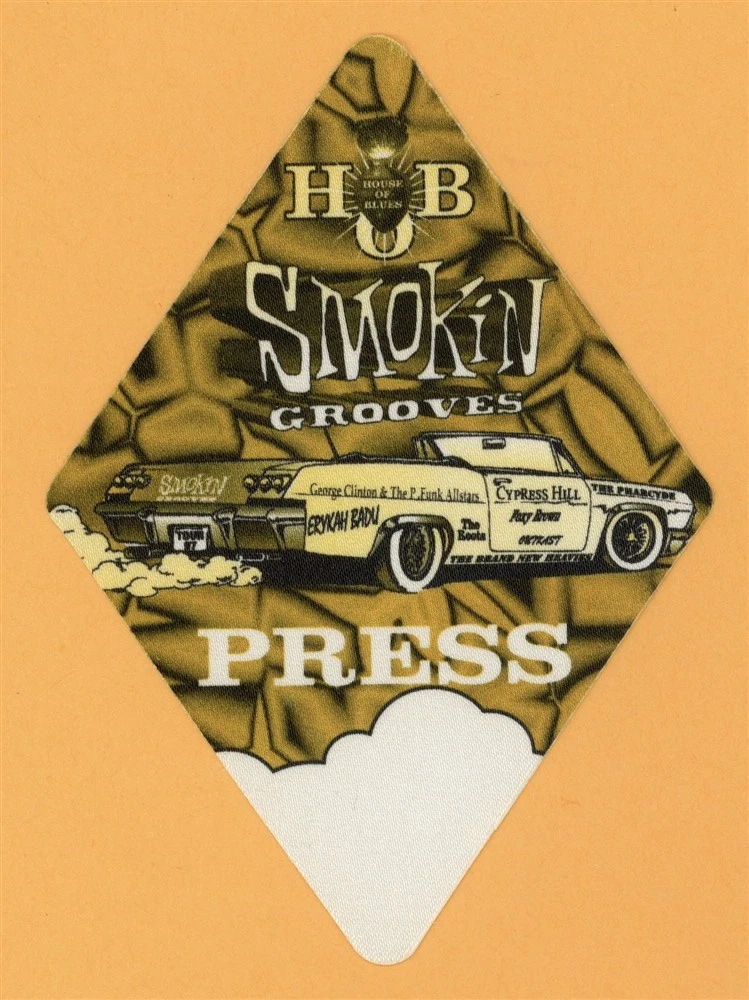 Cypress Hill 1997 w/ Outkast Smokin Grooves Concert Tour PRESS Backstage Pass