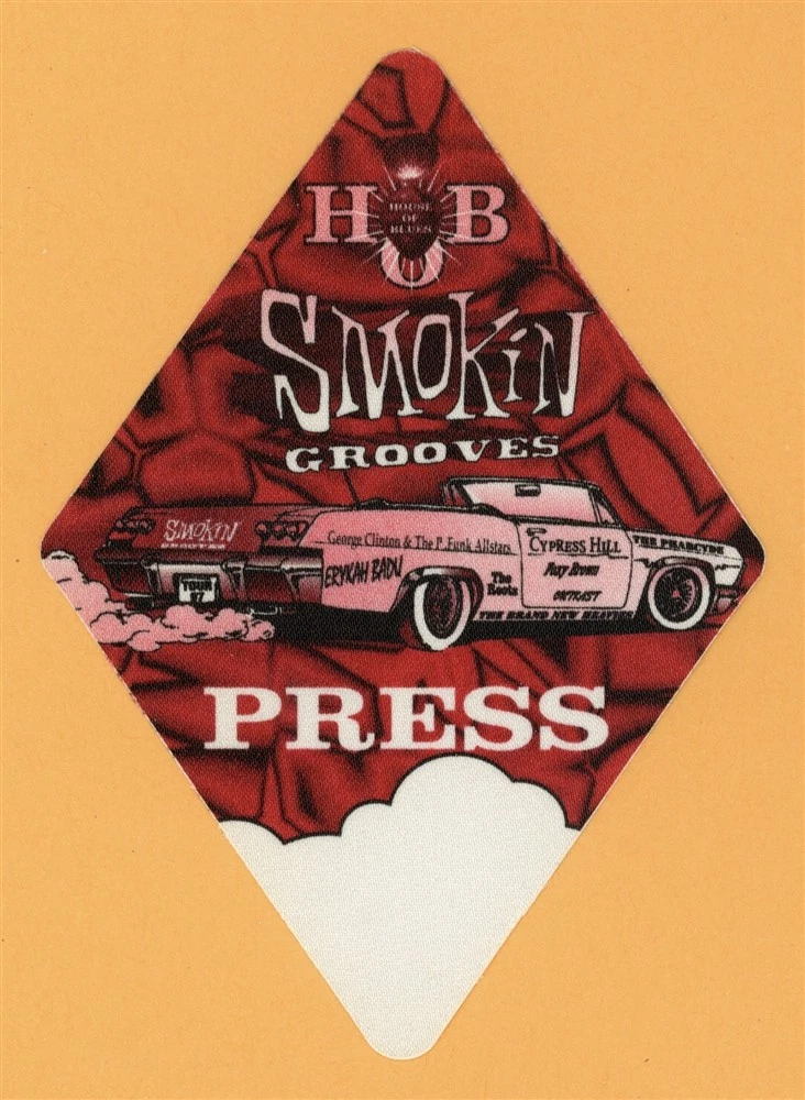 Cypress Hill 1997 w/ Outkast Smokin Grooves Concert Tour PRESS Backstage Pass