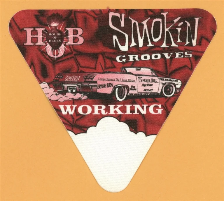 Cypress Hill 1997 w/ Outkast Smokin Grooves Concert Tour WORKING Backstage Pass