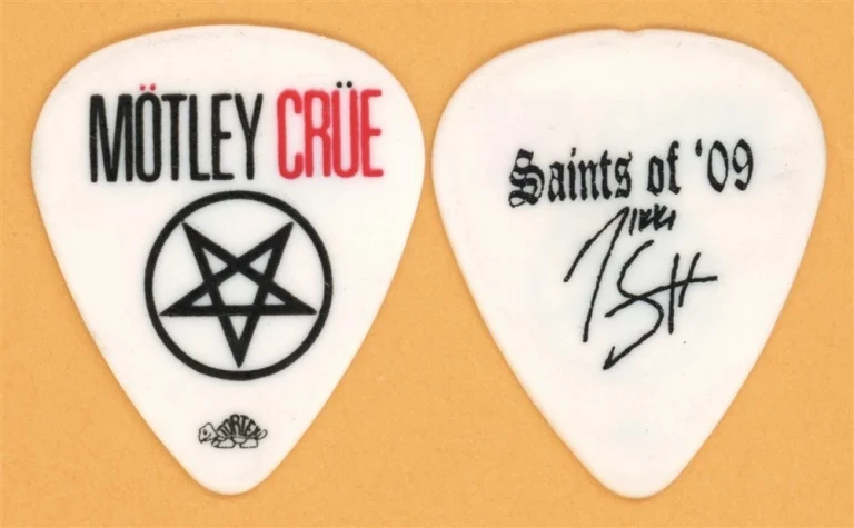 Motley Crue Nikki Sixx Vintage Guitar Pick - 2009 Saints of Los Angeles Tour