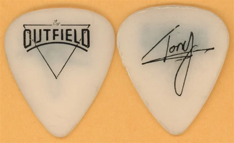 The Outfield Tony Lewis Vintage Guitar Pick - 1985 Play Deep Tour