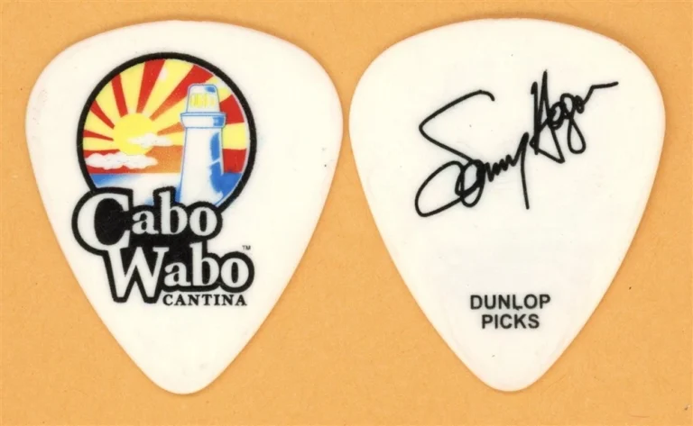 Sammy Hagar Van Halen Vintage Guitar Pick - 2004 Cabo Wabo Cantina Tour