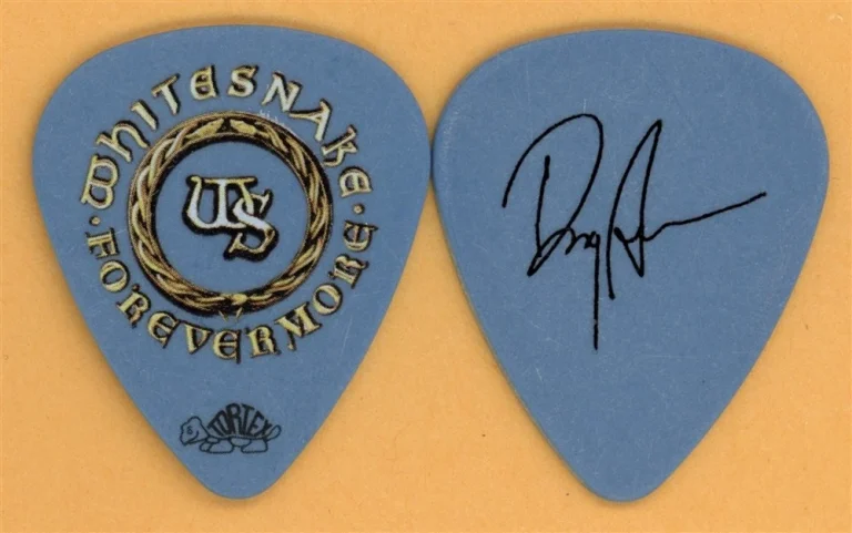 Whitesnake Doug Aldrich Vintage Guitar Pick - 2012 Forevermore Tour