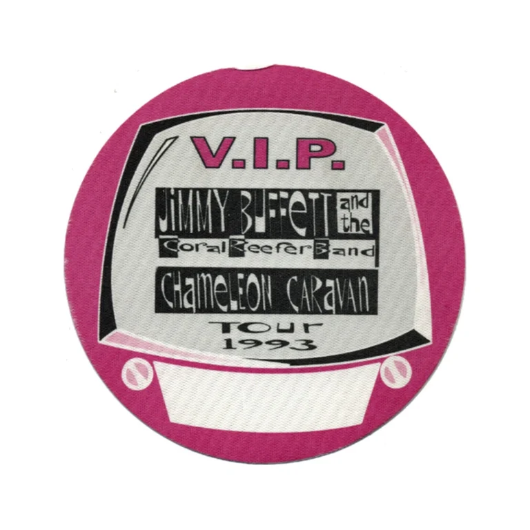 Jimmy Buffett 1993 Chameleon Caravan Concert Tour VIP Backstage Pass