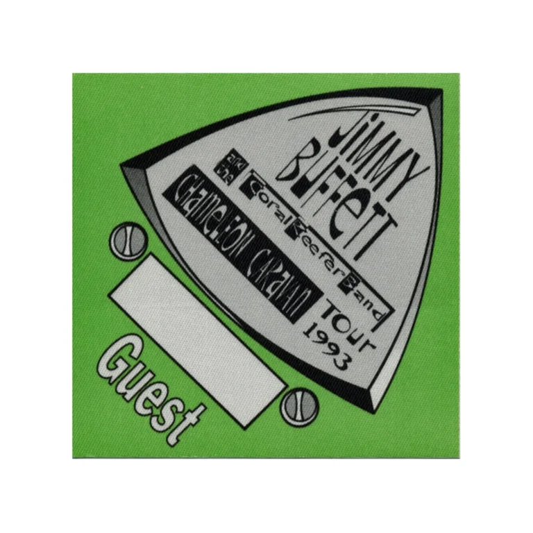 Jimmy Buffett 1993 Chameleon Caravan Concert Tour Guest Backstage Pass